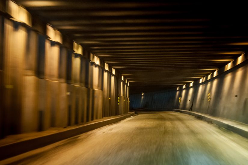 Highway tunnel James Bond 007 British Columbia