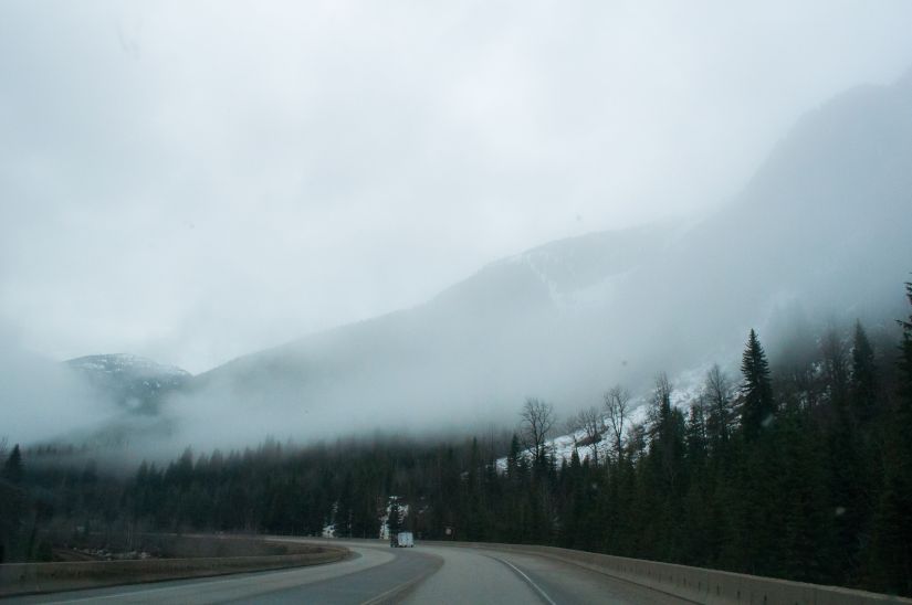 Foggy Mountains Before entering the storm