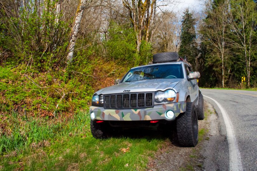 Our 2006 lifted Jeep Grand Cherokee in Washington